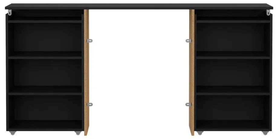 Tăblie de pat neagră 165x80 cm Naia – Tvilum