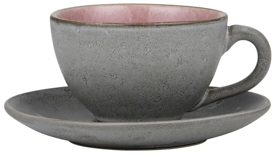 Ceașcă roz/gri pentru cappuccino din ceramică 240 ml Gastro Grey/Light Pink – Bitz