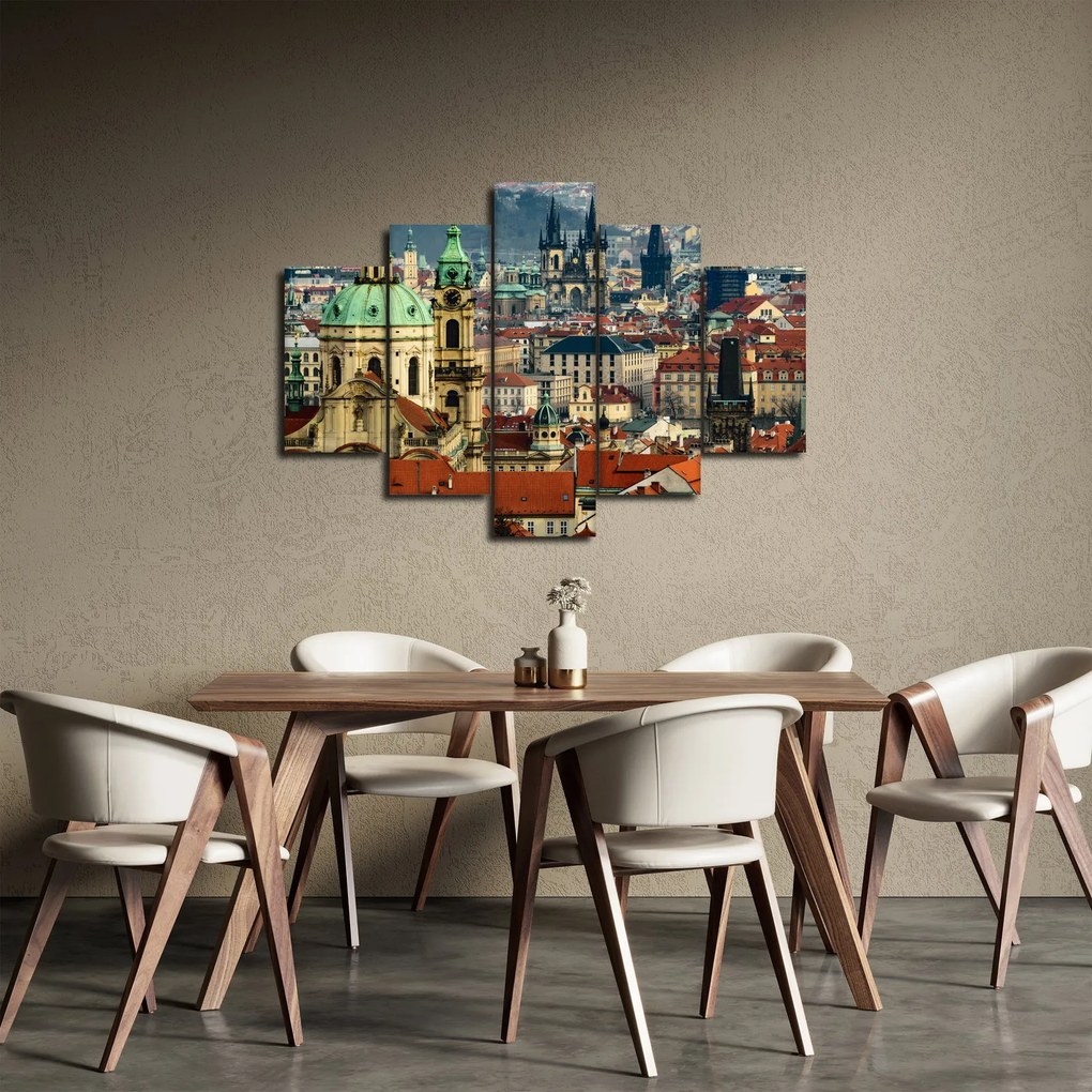 Tablou - Panorama din Praga (150x105 cm)