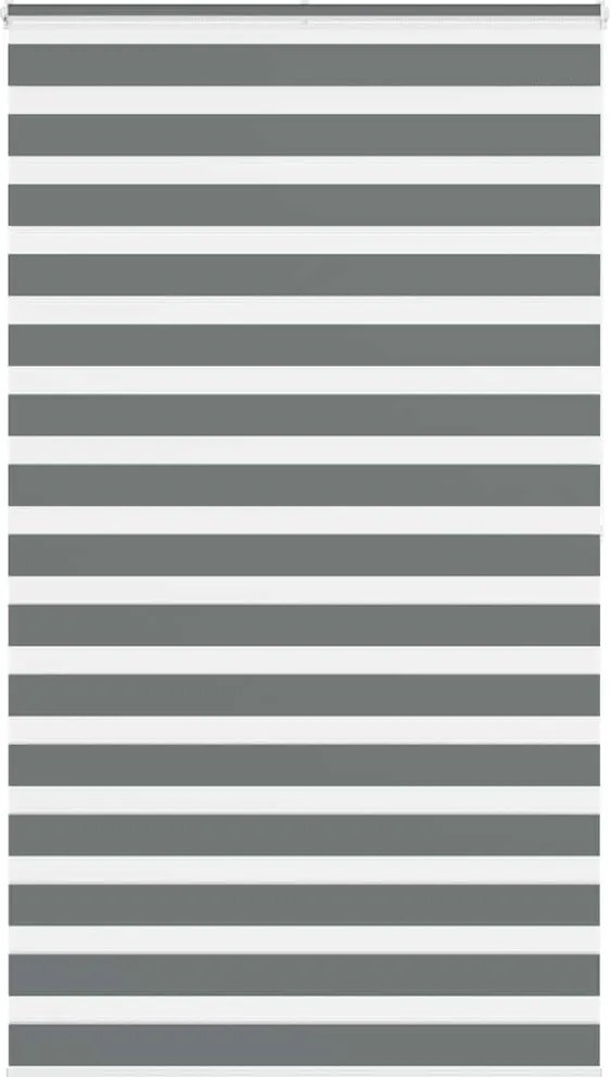 vidaXL Jaluzea tip zebra gri închis lățime țesătură 125,9 cm poliester