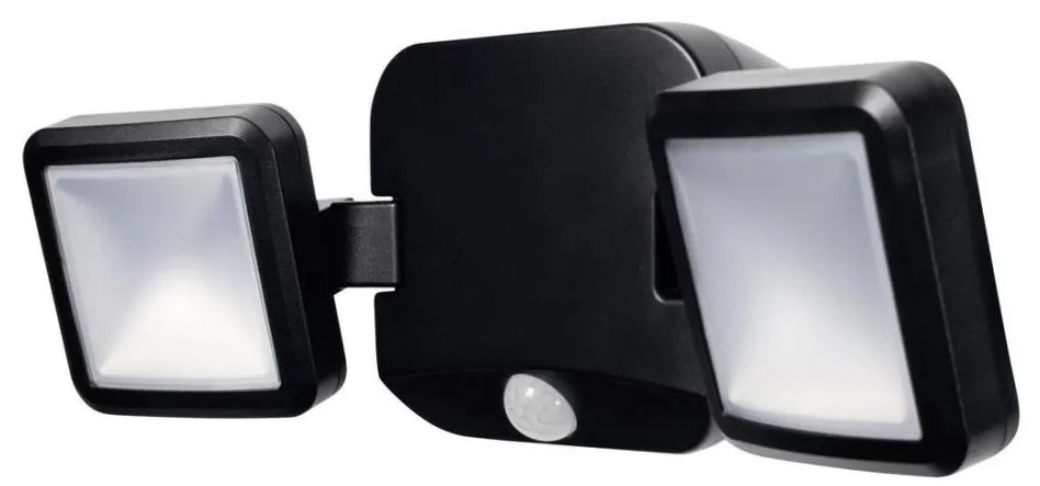 Osram - Proiector LED de perete pentru exterior cu senzor BATTERY 2xLED/5W/4xD IP54