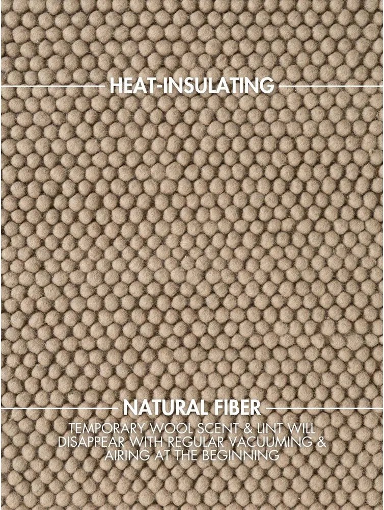 Covor în culoare naturală țesut manual din lână 200x300 cm Richmond Diana – Ted Baker