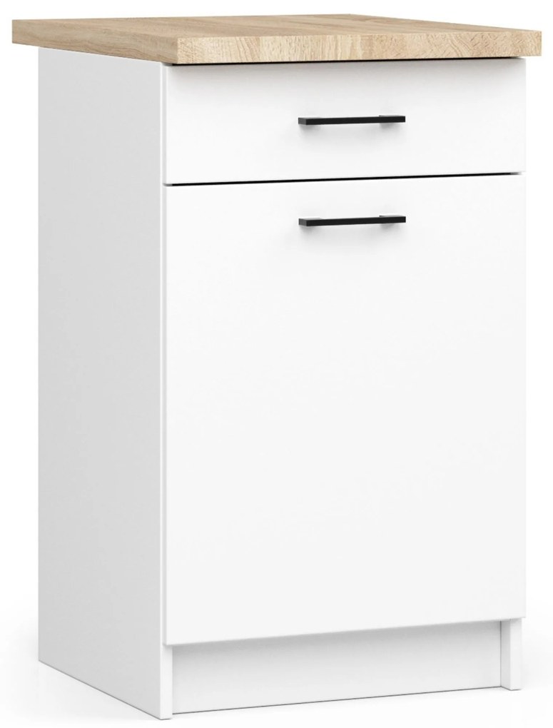 Dulap inferior de bucătărie Ozara S50 SZ1 (alb). 1069450