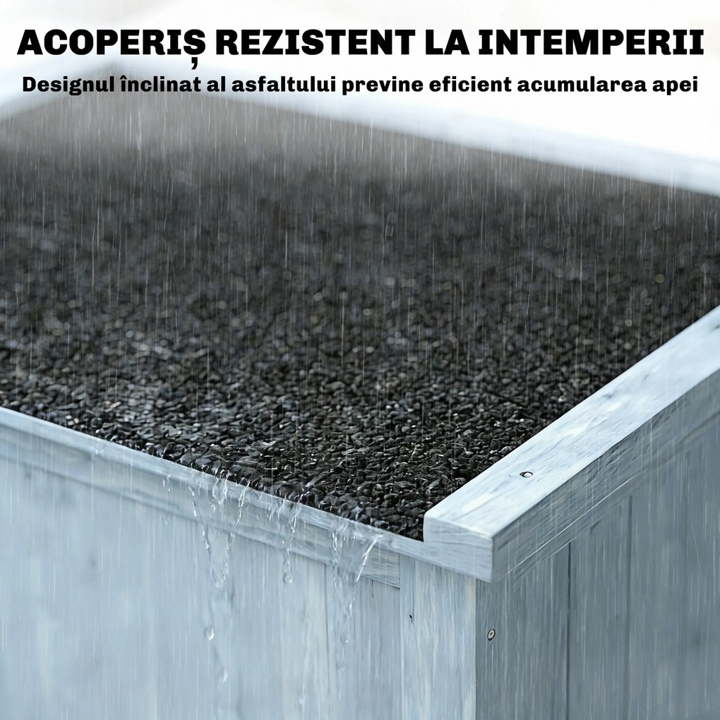 Outsunny Dulap de Exterior, Depozitare pentru Unelte cu 2 Rafturi | Aosom Romania