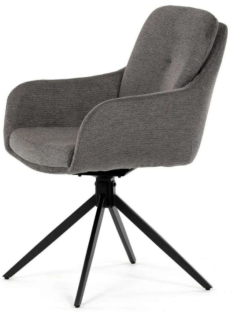 Set de scaune de sufragerie cu mecanism deîntoarcere DCH-P3174 GREY2, 2 buc.