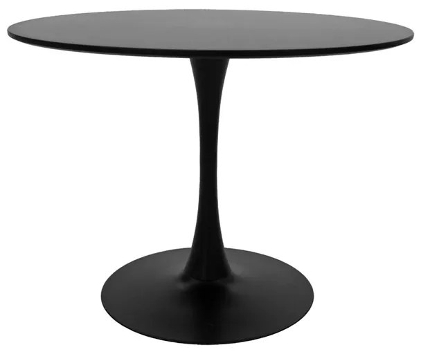Masa Bucatarie/Dining Brox Rotunda MDF Negru  Diametru 80 Cm