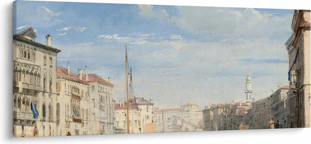 Tablou - Richard Parkes Bonington, The Grand Canal, reproducere (120x50 cm)