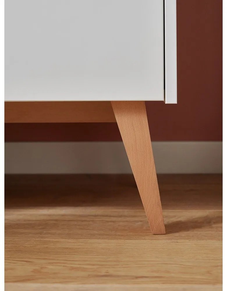 Bibliotecă pentru copii Pinio Swing, 120 x 160 cm, alb