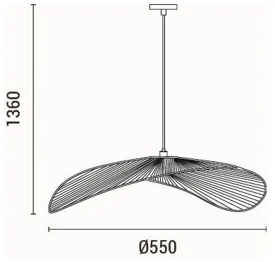 Lustră pe cablu 1xE27/15W/230V