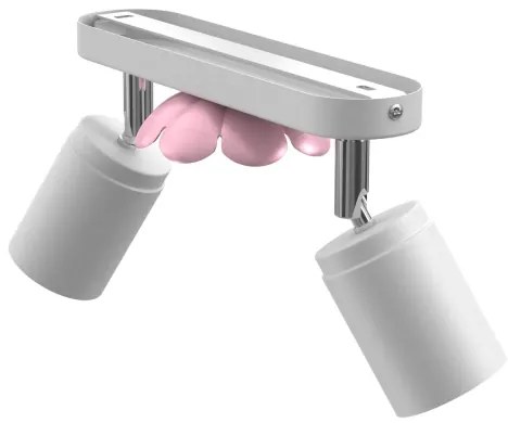 Spot FLOWER 2xGU10/8W/230V alb