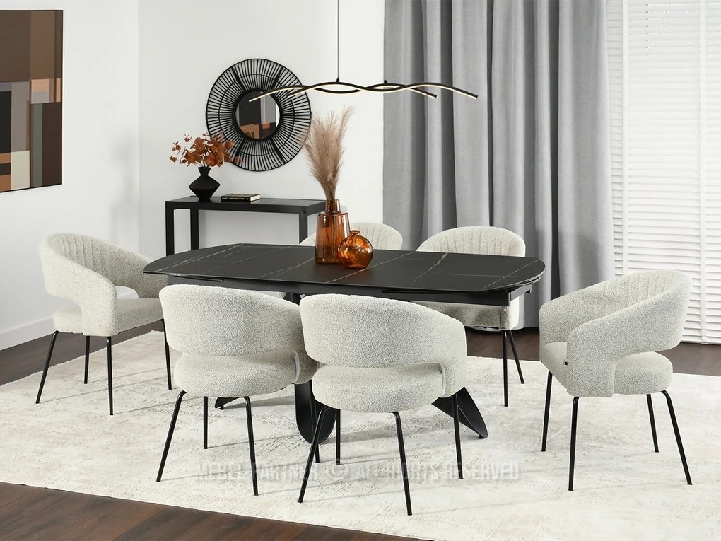 Scaun Kim (bej + negru). Promo -8%. 1111087