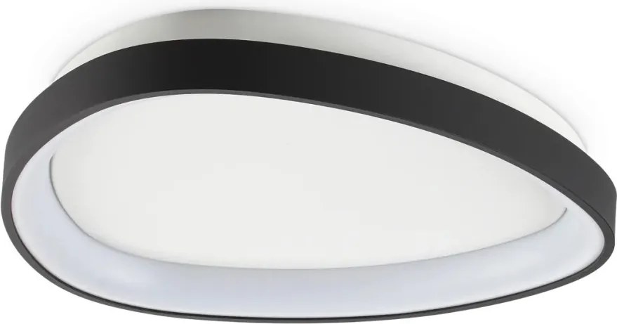 Plafoniera LED design circular GEMINI PL D042 ON-OFF NERO 4000K