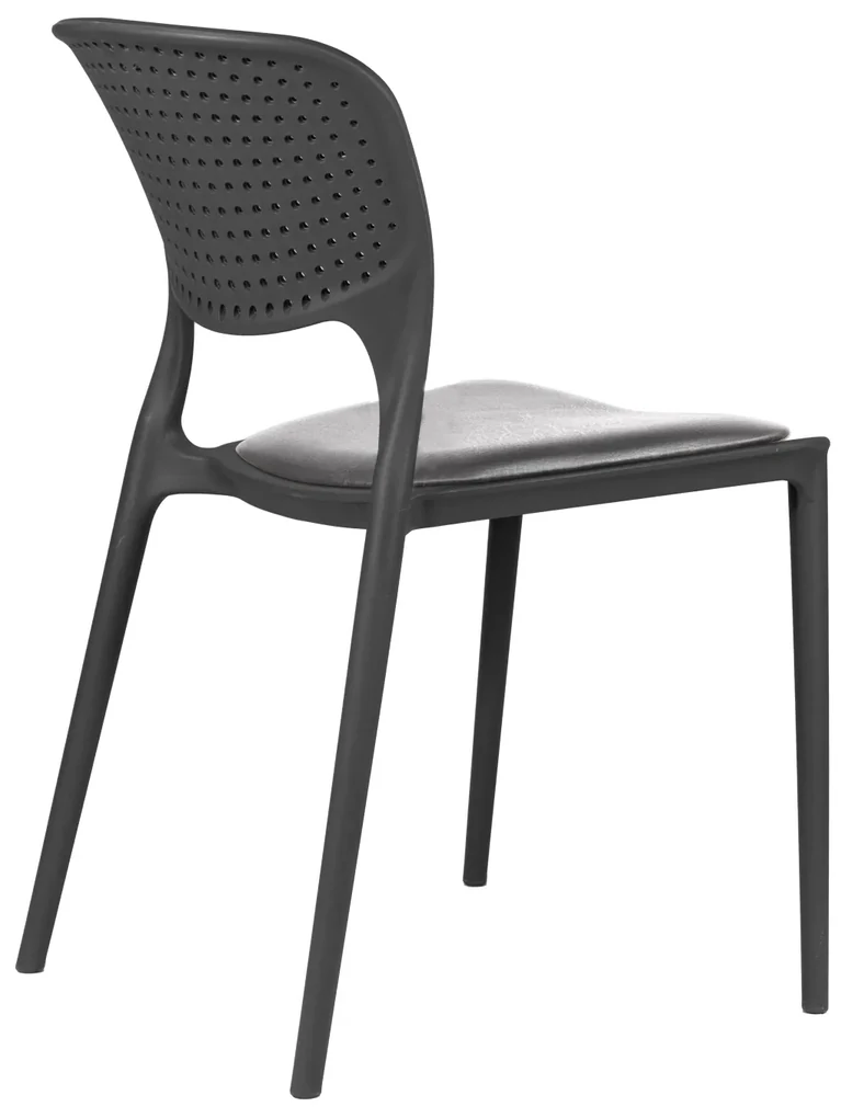 TODO Gri (grafit/antracit) cu pernă gri - SCAUN MODERN PENTRU BUCĂTĂRII, GRĂDINI, CAMERE DE CAFEA (FIXE)