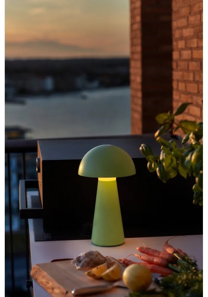 Veioză verde LED cu control prin telecomandă (înălțime 28 cm) Sam – Sirius