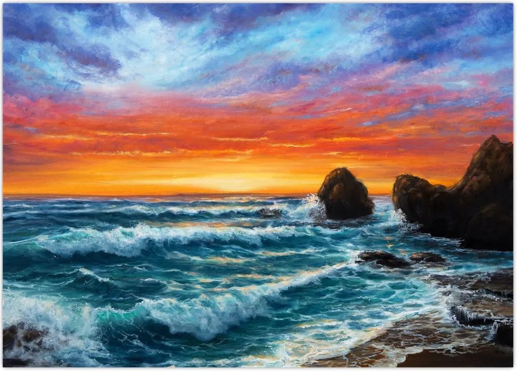 Tablou - Apus de soare (70x50 cm)