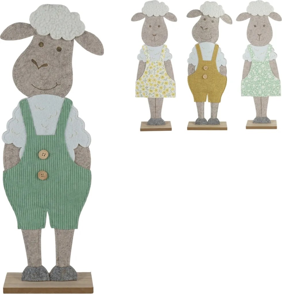 Decoratiune de Paste FELT LAMB 50 cm - mai multe culori Culoare: Verde