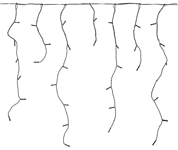 Perdea LED de Crăciun Nedis CLLC180 180xLED/7 funcții 10,9m IP44 alb cald