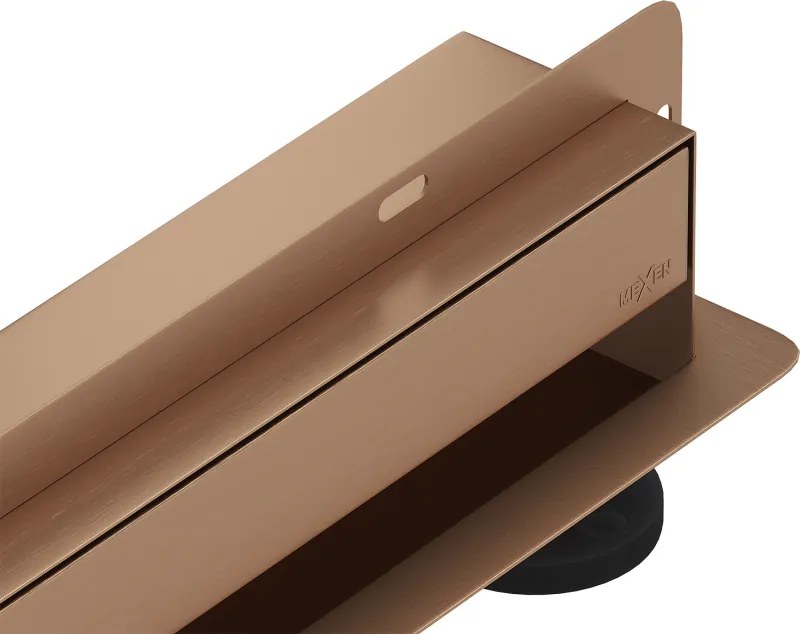 Mexen Flat Wall scurgere liniară de perete 2în1 110 cm, cupru periat - 1C30110