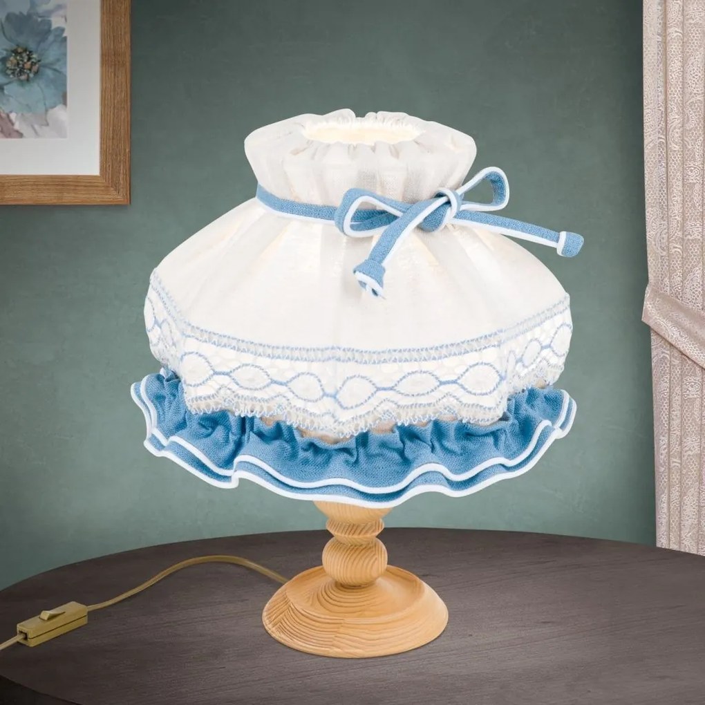 Veioza rustica din lemn KITZ