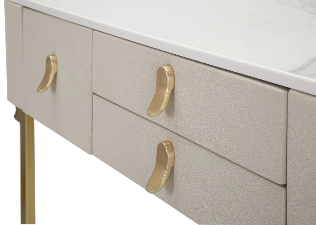 Mauro Ferretti Consola Cu 3 Sertare Beauty cm 100X40X80 | Aosom Romania