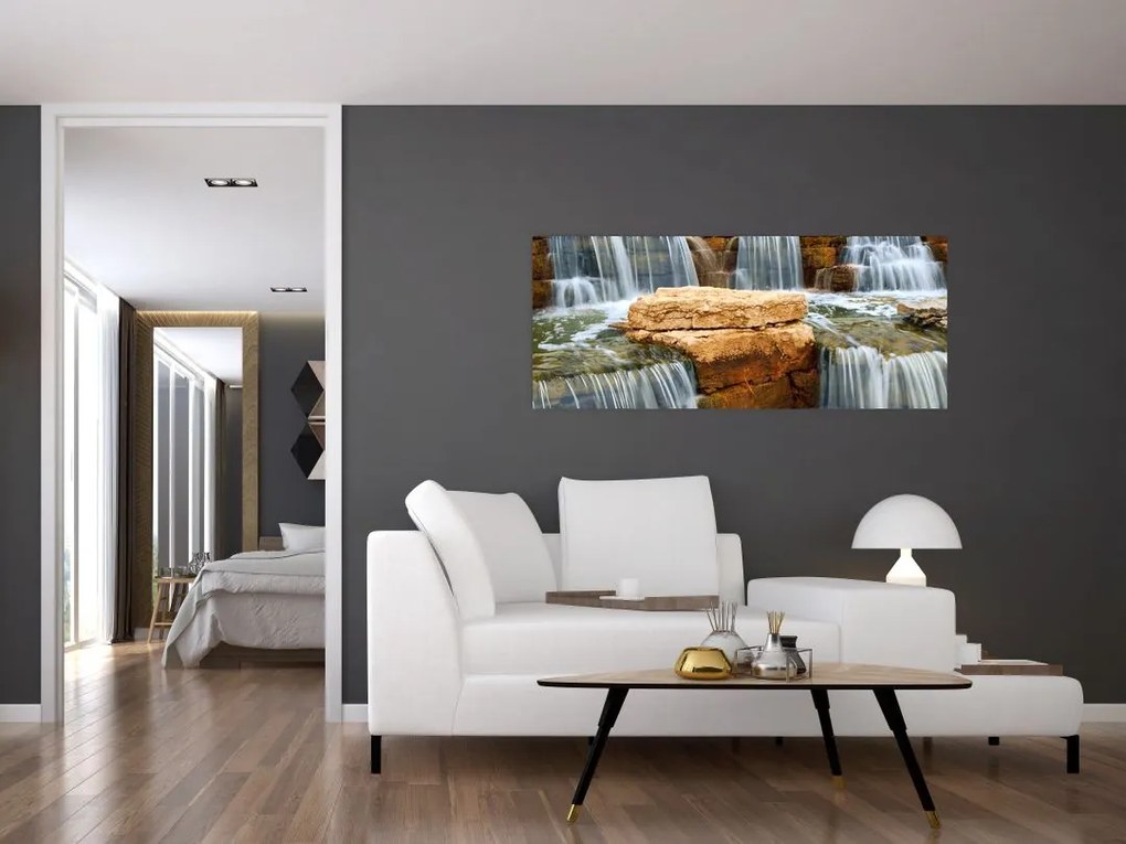 Tablou cu cascade (120x50 cm)