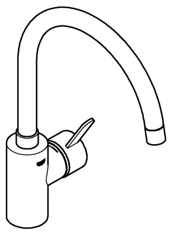 GROHE 32843002 - Baterie pentru chiuvetă EUROSMART COSMOPOLITAN crom lucios