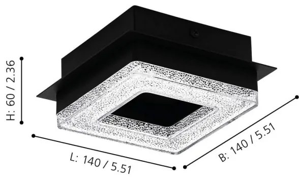 Eglo 99324 - Plafonieră LED FRADELO 4xLED/4W/230V