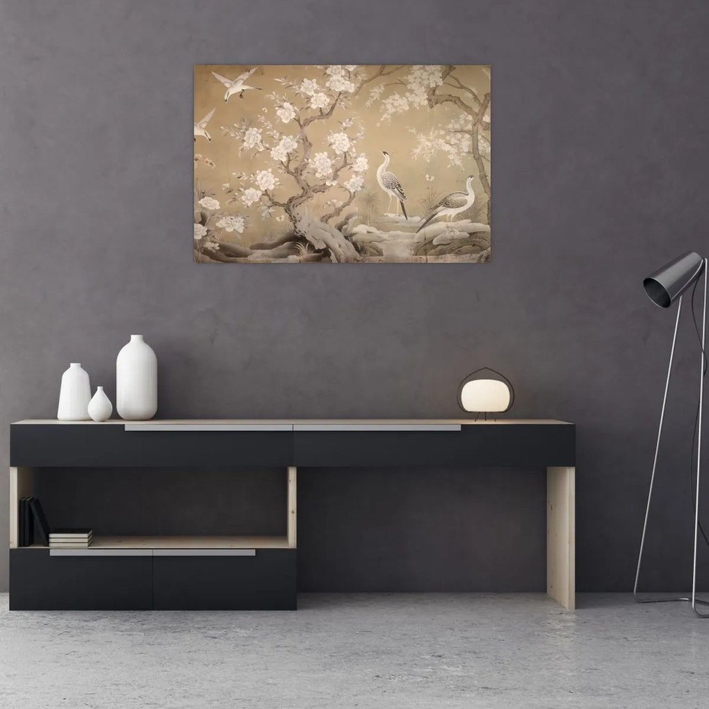 Tablou - Desen animat peisaj japonez (90x60 cm)