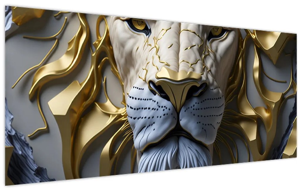 Tablou - Cap de Leu (120x50 cm)