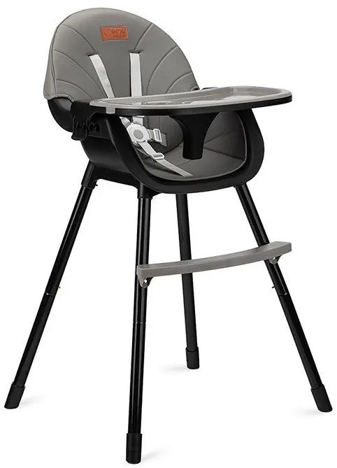 1 x Scaun de masa copii, Momi Reki, Piele ecologica, Negru