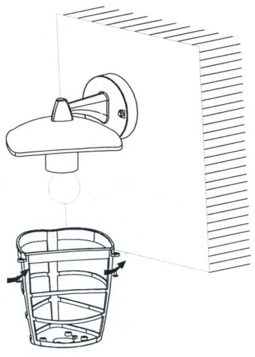 Eglo 93098 - LED Aplică perete exterior ALORIA 1xE27/8,5W/230V