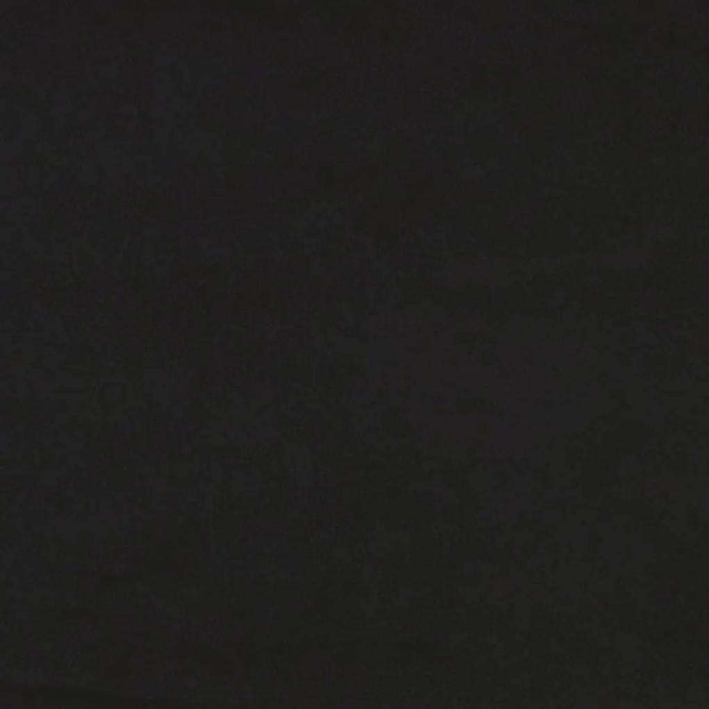 Taburet, negru, 70x55x41 cm, catifea