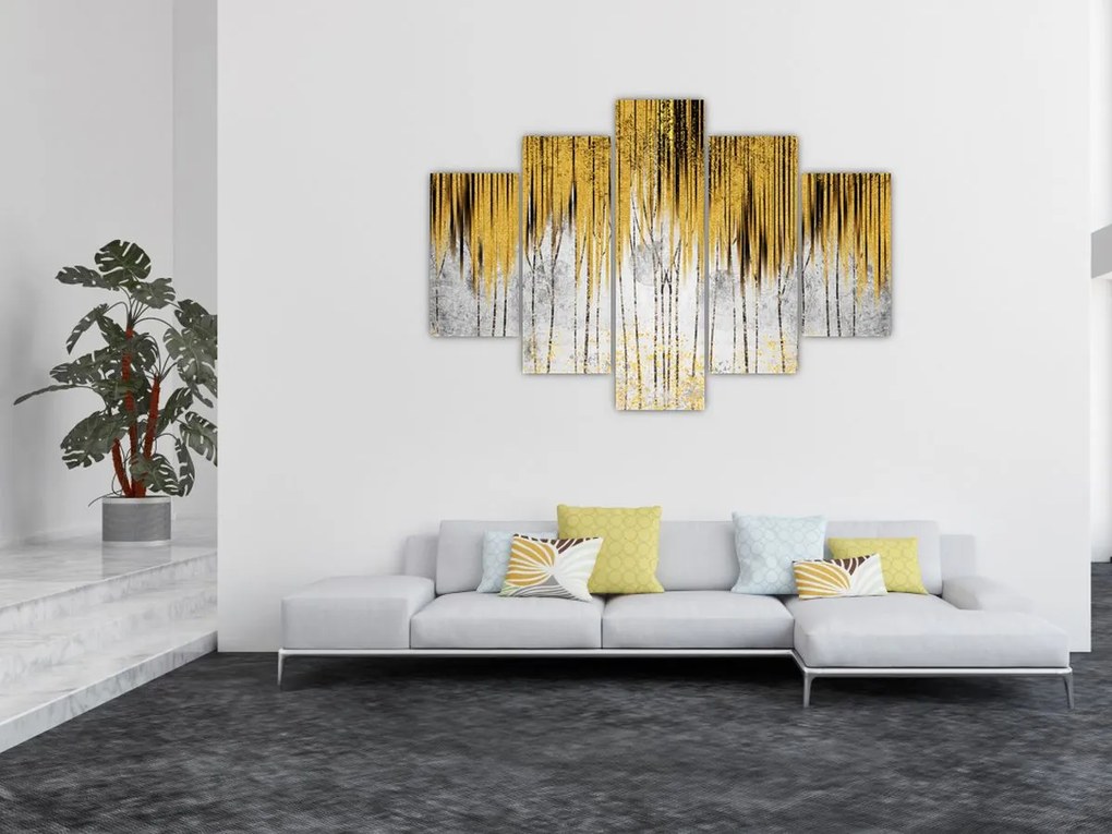 Tablou - Linii de aur (150x105 cm)