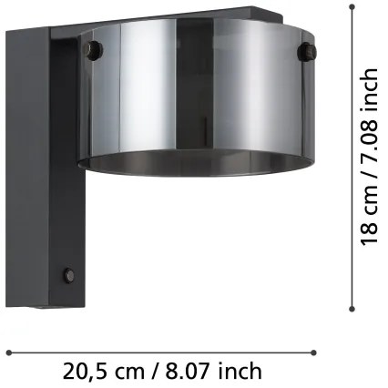 Aplică LED dimabilă COPILLOS 1xLED/7,2W/230V Eglo 39876