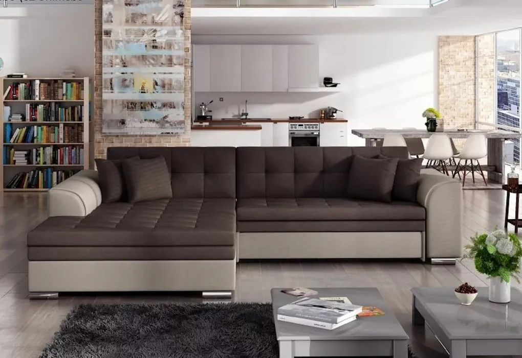 Supermobel Colțar extensibil SORENTO, 294x80x196, inari23/soft33, dreapta