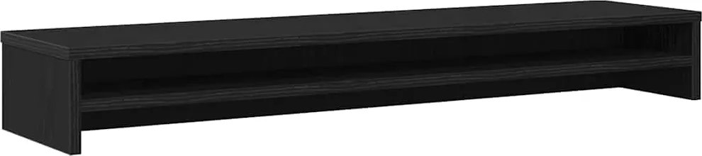 vidaXL Suport monitor stejar negru 100x24x13 cm lemn stratificat