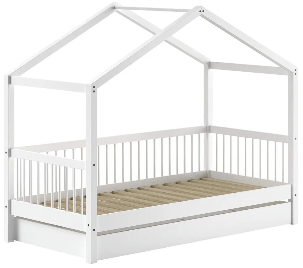 Set FORREST BEECH format dintr-un Pat copii Vipack (90 x 200 cm) și un sertar.