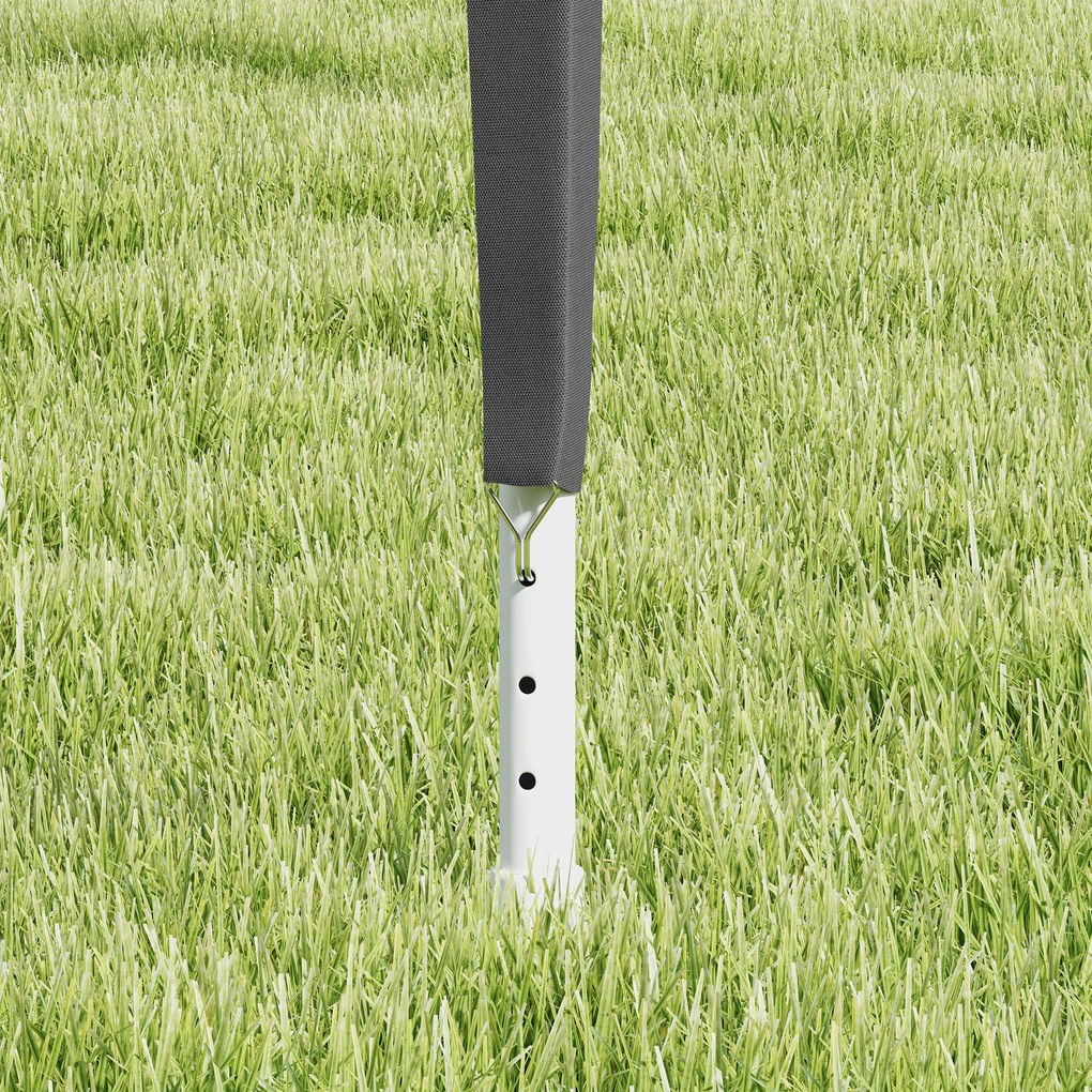 Pavilion Outsunny de Grădină 3x3 m Portabil cu Acoperire Anti UV, Alb | Aosom Romania