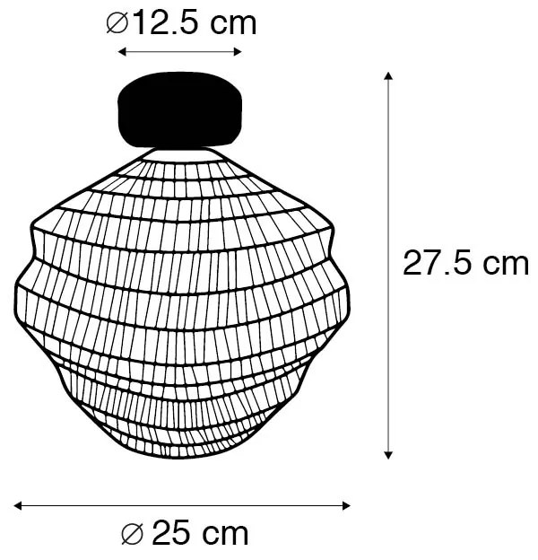 Plafoniera orientala aurie 25 cm - Vadi