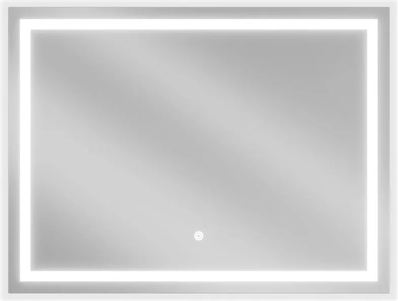 Mexen Miko oglindă de baie iluminată 80 x 60 cm, LED 6000K, anti-aburire - 9819-080-060-611-00