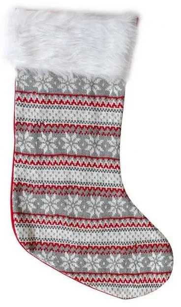 Crăciun Snow Flakes, Șosetă pentru șemineu cu fulgi de zăpadă, cizmă 55,5 cm