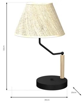 Lampă de masă ETNA 1xE27/60W/230V