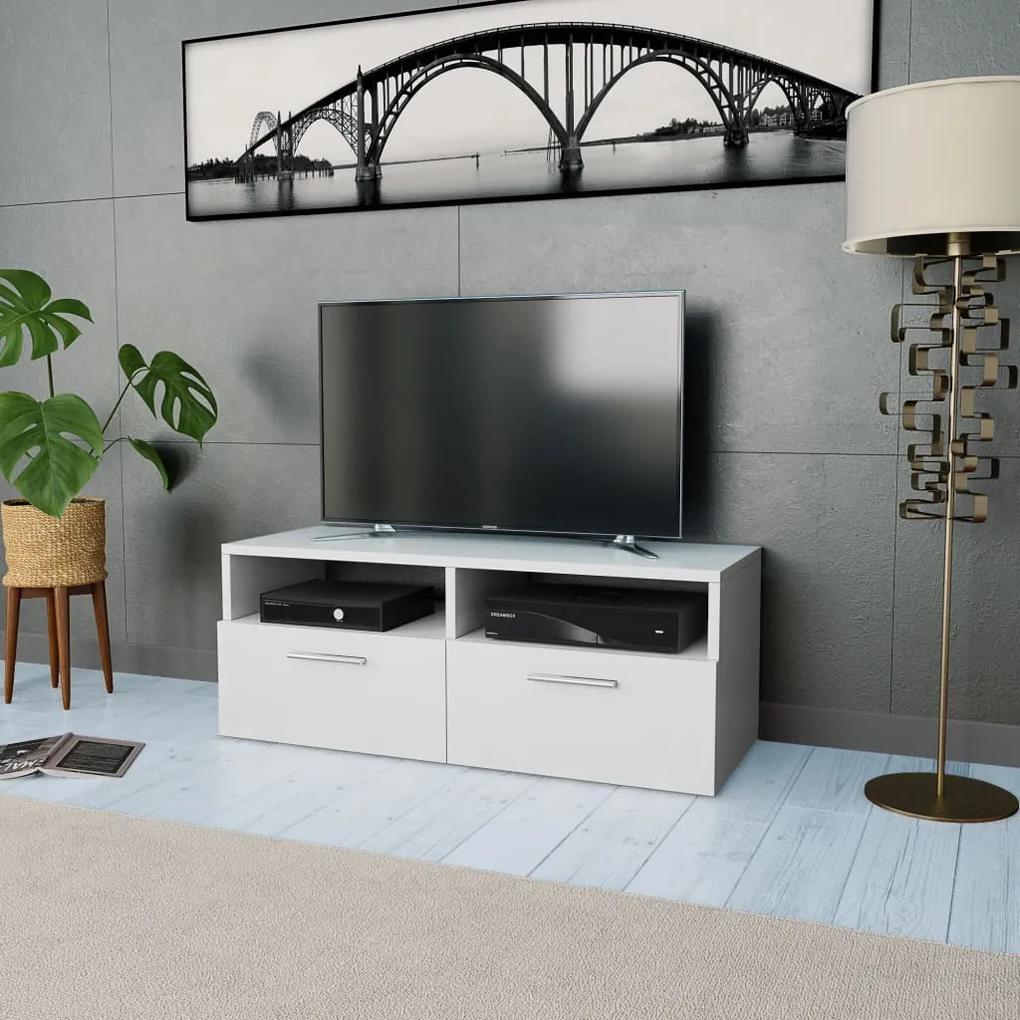 Comoda TV, PAL, 95 x 35 x 36 cm, alb 1, Alb