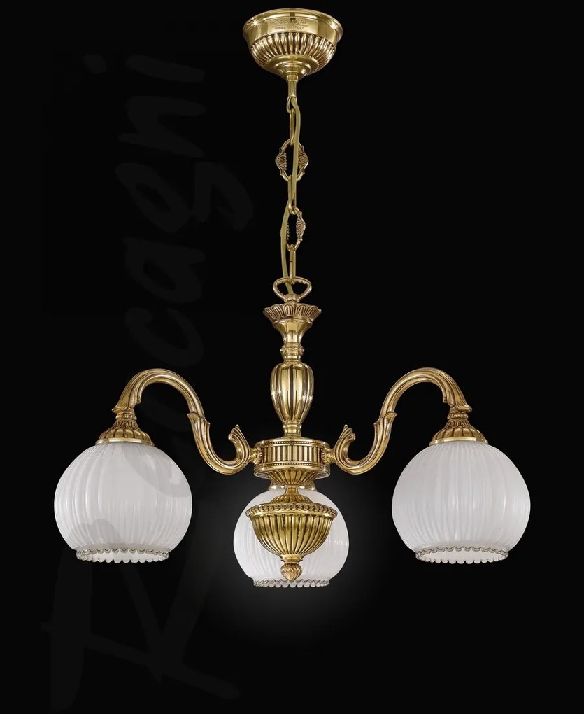 Candelabru din alama cu 3 brate design italian 9300
