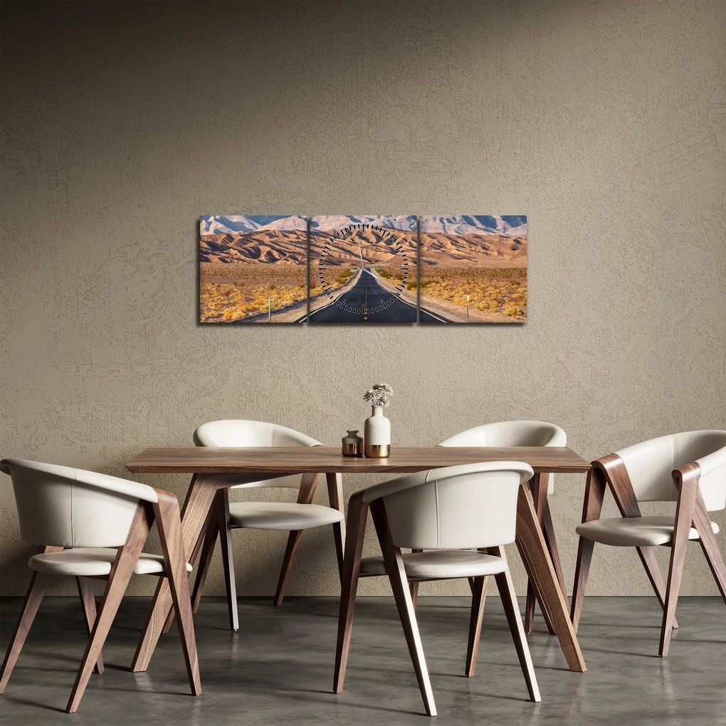 Tablou - Death Valley, Kalifornie, USA (cu ceas) (90x30 cm)