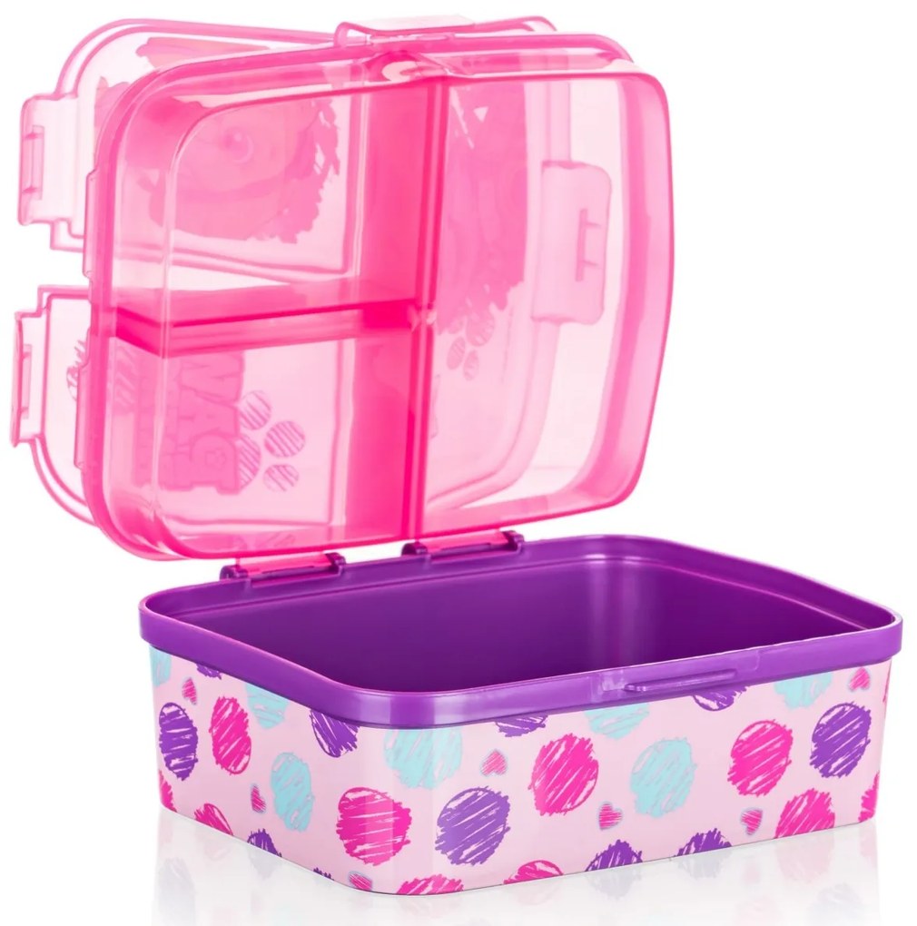 Vetro-plus Cutie pentru gustare divizată PATROLAGirl 17,5 x 13 cm