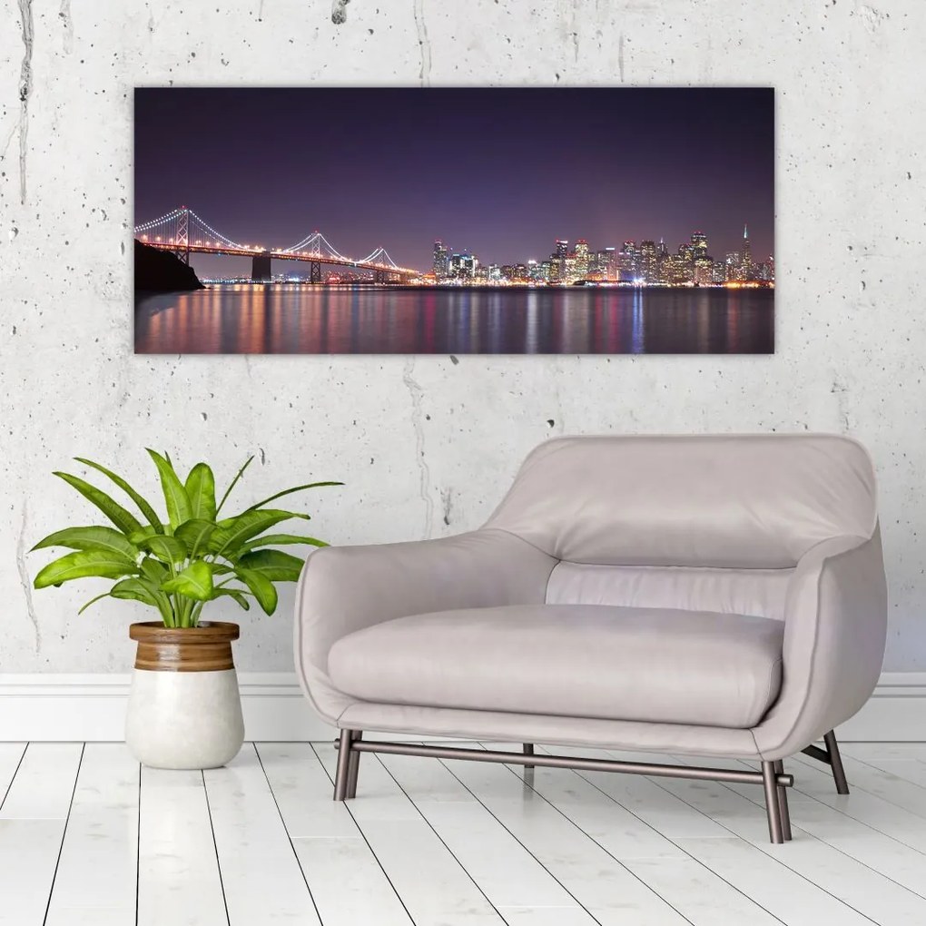 Tablou cu privirea spre San Francisco, California (120x50 cm)