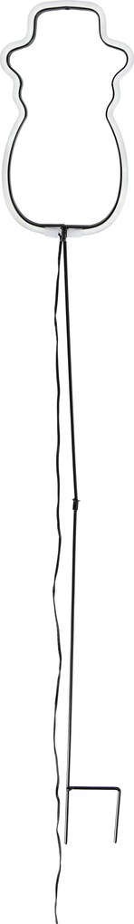 Spot de sol neon de Crăciun Om de zăpadă alb, inclusiv LED cu temporizator IP44 - Fura