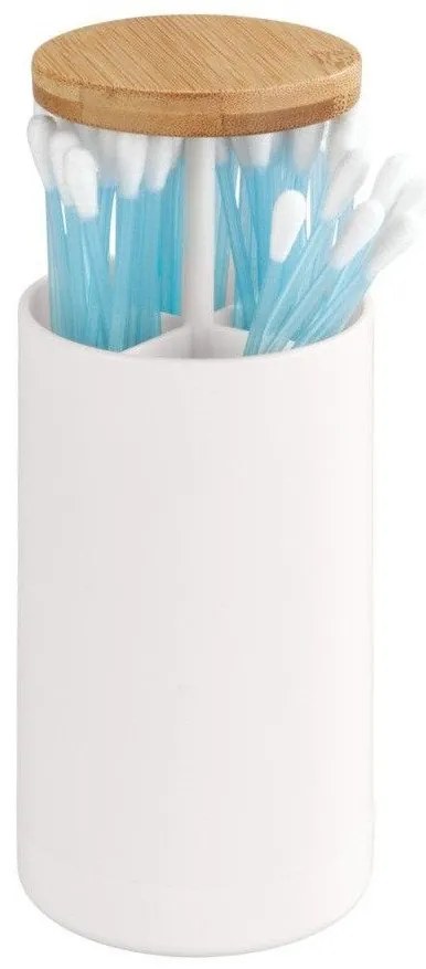 Recipient pentru betisoare urechi LARESA, alb, WENKO