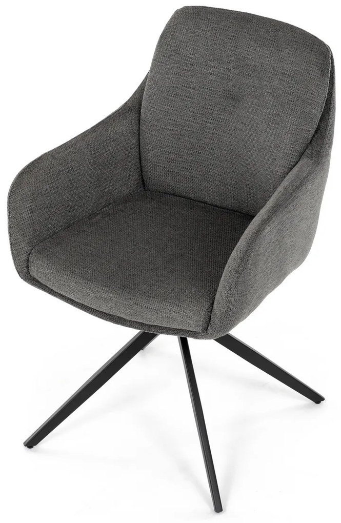 Set de scaune de sufragerie cu mecanism deîntoarcere DCH-P3174 GREY2, 2 buc.